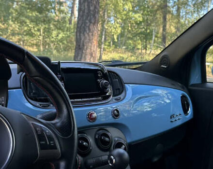 Синий Абарт Fiat 500, объемом двигателя 1.4 л и пробегом 57 тыс. км за 14750 $, фото 14 на Automoto.ua