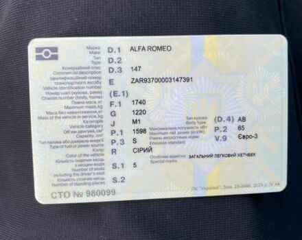 Сірий Альфа Ромео 147, об'ємом двигуна 1.6 л та пробігом 283 тис. км за 3400 $, фото 10 на Automoto.ua