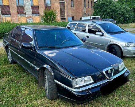 Черный Альфа Ромео 164, объемом двигателя 3 л и пробегом 400 тыс. км за 1950 $, фото 1 на Automoto.ua