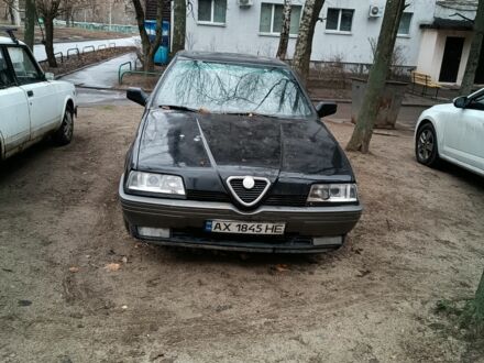 Чорний Альфа Ромео 164, об'ємом двигуна 2 л та пробігом 300 тис. км за 1050 $, фото 1 на Automoto.ua