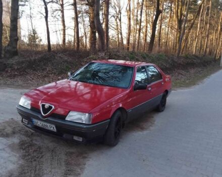 Червоний Альфа Ромео 164, об'ємом двигуна 2 л та пробігом 230 тис. км за 1000 $, фото 2 на Automoto.ua