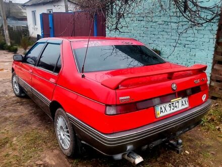 Червоний Альфа Ромео 164, об'ємом двигуна 2 л та пробігом 100 тис. км за 2000 $, фото 1 на Automoto.ua