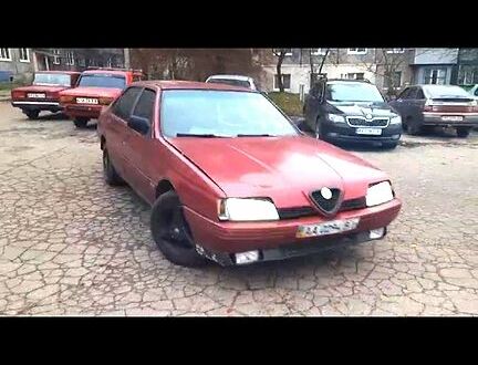 Червоний Альфа Ромео 164, об'ємом двигуна 2 л та пробігом 100 тис. км за 750 $, фото 1 на Automoto.ua