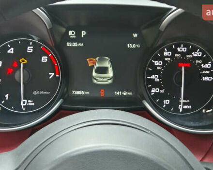 Белый Альфа Ромео Джулия, объемом двигателя 2 л и пробегом 74 тыс. км за 19400 $, фото 13 на Automoto.ua