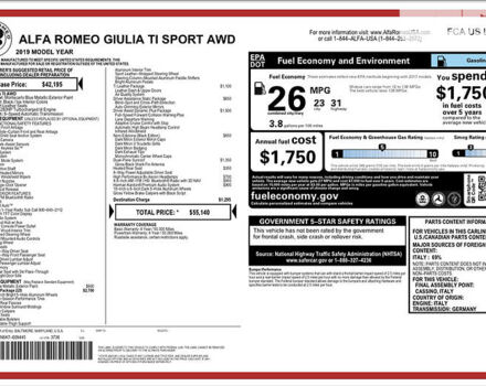 Синий Альфа Ромео Джулия, объемом двигателя 2 л и пробегом 69 тыс. км за 21500 $, фото 1 на Automoto.ua