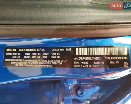 Синій Альфа Ромео Джулія, об'ємом двигуна 2 л та пробігом 61 тис. км за 5000 $, фото 11 на Automoto.ua