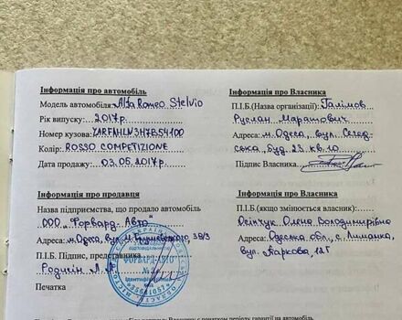 Червоний Альфа Ромео Стелвіо, об'ємом двигуна 2 л та пробігом 39 тис. км за 33499 $, фото 18 на Automoto.ua