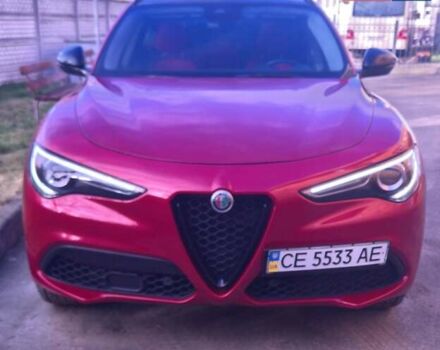 Красный Альфа Ромео Стелвио, объемом двигателя 2 л и пробегом 66 тыс. км за 28500 $, фото 1 на Automoto.ua