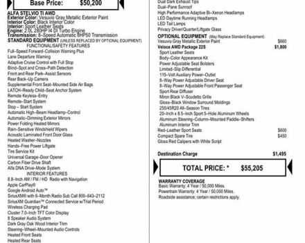 Серый Альфа Ромео Стелвио, объемом двигателя 2 л и пробегом 66 тыс. км за 30000 $, фото 14 на Automoto.ua