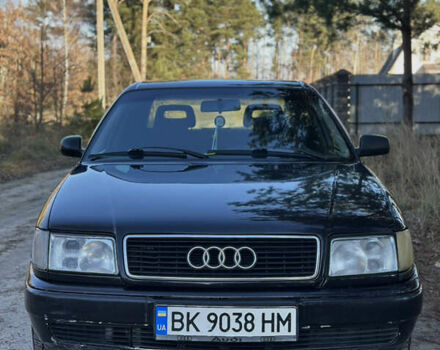 Черный Ауди 100, объемом двигателя 2.5 л и пробегом 575 тыс. км за 3200 $, фото 1 на Automoto.ua