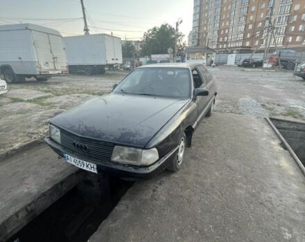 Черный Ауди 100, объемом двигателя 2 л и пробегом 100 тыс. км за 400 $, фото 1 на Automoto.ua