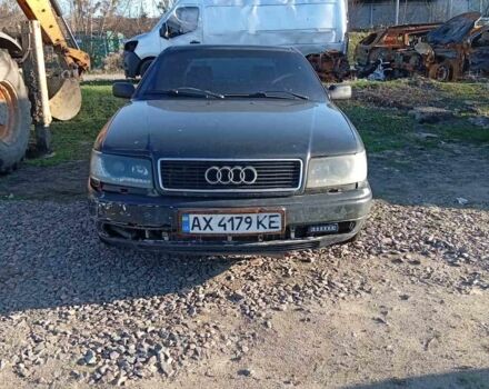 Черный Ауди 100, объемом двигателя 2.8 л и пробегом 284 тыс. км за 700 $, фото 1 на Automoto.ua