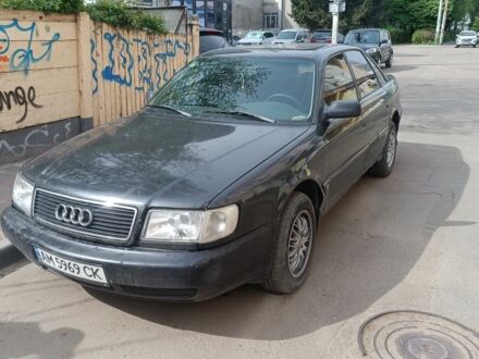 Черный Ауди 100, объемом двигателя 2.3 л и пробегом 500 тыс. км за 1800 $, фото 1 на Automoto.ua