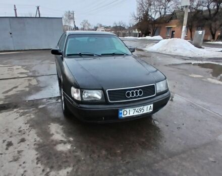 Черный Ауди 100, объемом двигателя 2.8 л и пробегом 360 тыс. км за 2100 $, фото 1 на Automoto.ua