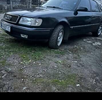 Черный Ауди 100, объемом двигателя 2.8 л и пробегом 378 тыс. км за 3000 $, фото 1 на Automoto.ua