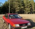 Красный Ауди 100, объемом двигателя 1.8 л и пробегом 185 тыс. км за 1300 $, фото 1 на Automoto.ua