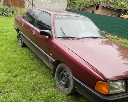 Червоний Ауді 100, об'ємом двигуна 2 л та пробігом 258 тис. км за 1700 $, фото 1 на Automoto.ua