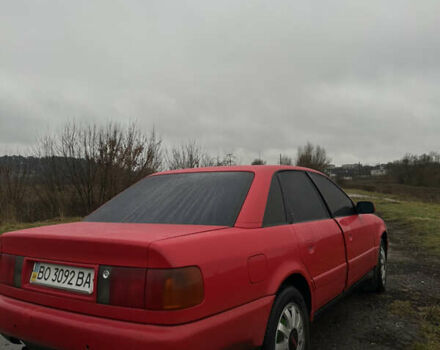 Красный Ауди 100, объемом двигателя 1.99 л и пробегом 400 тыс. км за 2400 $, фото 1 на Automoto.ua