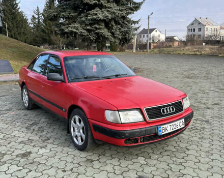 Красный Ауди 100, объемом двигателя 2.31 л и пробегом 442 тыс. км за 2300 $, фото 1 на Automoto.ua