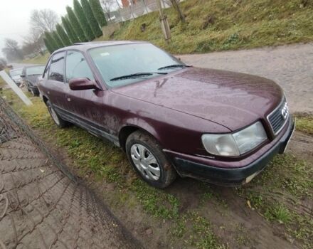 Красный Ауди 100, объемом двигателя 2 л и пробегом 230 тыс. км за 1000 $, фото 2 на Automoto.ua