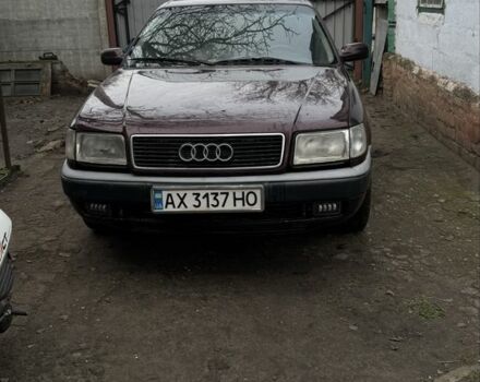 Красный Ауди 100, объемом двигателя 2.8 л и пробегом 495 тыс. км за 1700 $, фото 1 на Automoto.ua