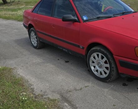 Красный Ауди 100, объемом двигателя 2 л и пробегом 320 тыс. км за 1999 $, фото 1 на Automoto.ua