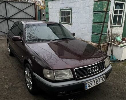 Красный Ауди 100, объемом двигателя 2.8 л и пробегом 495 тыс. км за 1700 $, фото 2 на Automoto.ua