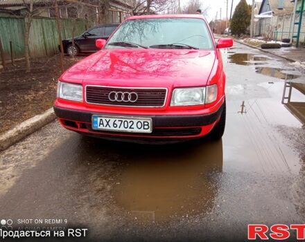 Красный Ауди 100, объемом двигателя 2.6 л и пробегом 300 тыс. км за 4000 $, фото 2 на Automoto.ua