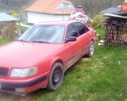 Червоний Ауді 100, об'ємом двигуна 2 л та пробігом 322 тис. км за 3099 $, фото 2 на Automoto.ua