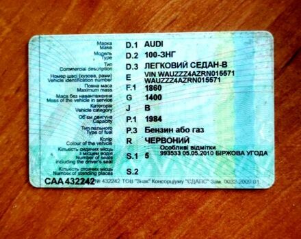 Червоний Ауді 100, об'ємом двигуна 2 л та пробігом 0 тис. км за 1600 $, фото 8 на Automoto.ua