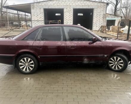 Красный Ауди 100, объемом двигателя 2.5 л и пробегом 496 тыс. км за 2318 $, фото 1 на Automoto.ua