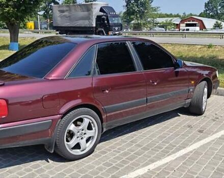 Красный Ауди 100, объемом двигателя 2.6 л и пробегом 407 тыс. км за 5000 $, фото 1 на Automoto.ua