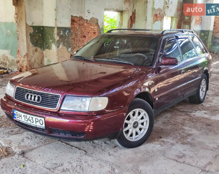 Красный Ауди 100, объемом двигателя 2.5 л и пробегом 550 тыс. км за 4000 $, фото 1 на Automoto.ua