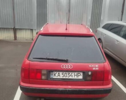 Красный Ауди 100, объемом двигателя 2.6 л и пробегом 380 тыс. км за 3300 $, фото 2 на Automoto.ua