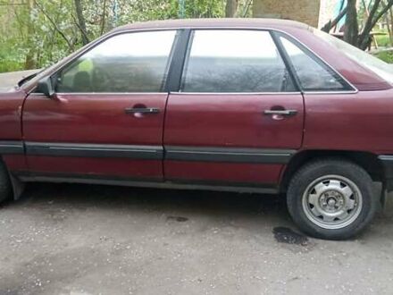 Красный Ауди 100, объемом двигателя 1.9 л и пробегом 230 тыс. км за 1000 $, фото 1 на Automoto.ua
