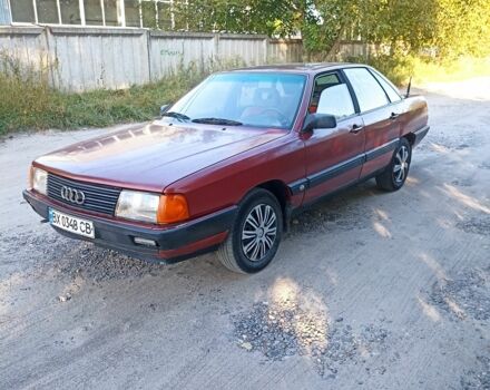 Красный Ауди 100, объемом двигателя 1.8 л и пробегом 499 тыс. км за 1300 $, фото 1 на Automoto.ua