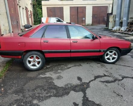 Красный Ауди 100, объемом двигателя 1.8 л и пробегом 270 тыс. км за 1700 $, фото 1 на Automoto.ua