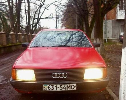 Красный Ауди 100, объемом двигателя 1.8 л и пробегом 300 тыс. км за 2300 $, фото 1 на Automoto.ua
