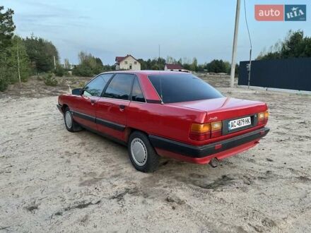 Ауди 100 1989 в Шацке на Automoto.ua Красный Ауди 100, объемом двигателя 1.8 л и пробегом 250 тыс. км за 2950 $, фото 1 на Automoto.ua