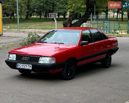 Червоний Ауді 100, об'ємом двигуна 1.8 л та пробігом 350 тис. км за 1750 $, фото 1 на Automoto.ua