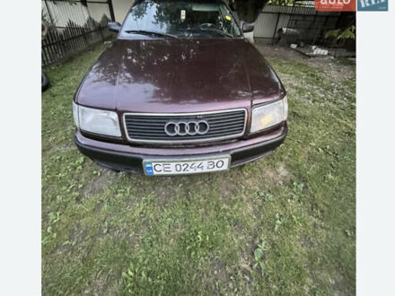 Красный Ауди 100, объемом двигателя 1.98 л и пробегом 250 тыс. км за 1600 $, фото 1 на Automoto.ua