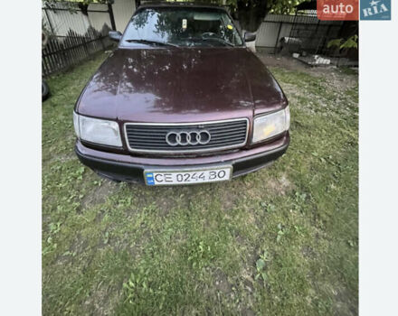 Красный Ауди 100, объемом двигателя 1.98 л и пробегом 250 тыс. км за 1600 $, фото 1 на Automoto.ua