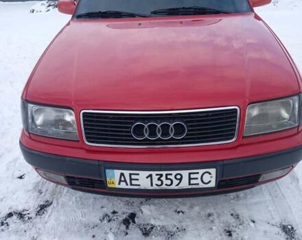 Красный Ауди 100, объемом двигателя 2.8 л и пробегом 422 тыс. км за 2200 $, фото 1 на Automoto.ua