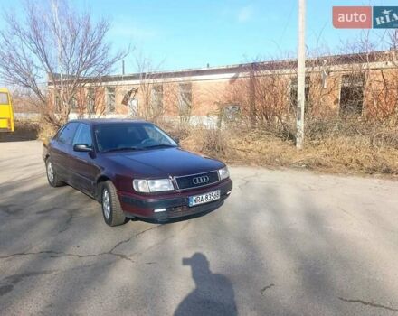 Красный Ауди 100, объемом двигателя 2.8 л и пробегом 400 тыс. км за 2500 $, фото 1 на Automoto.ua