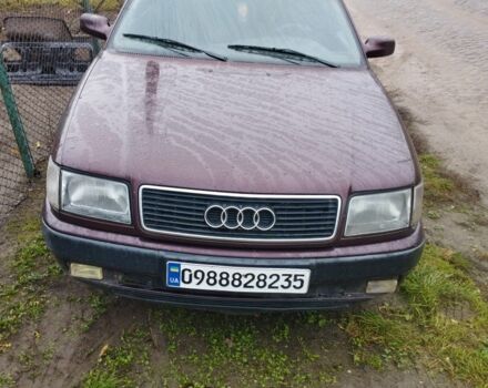 Красный Ауди 100, объемом двигателя 2 л и пробегом 230 тыс. км за 1000 $, фото 1 на Automoto.ua