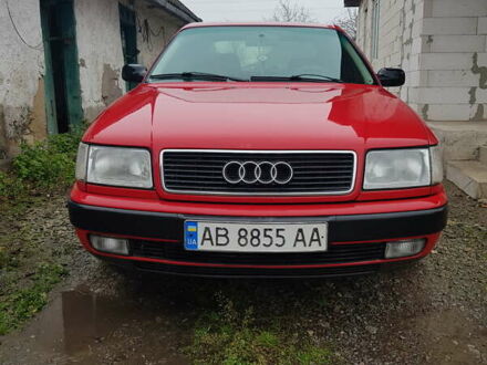 Красный Ауди 100, объемом двигателя 2 л и пробегом 405 тыс. км за 3500 $, фото 1 на Automoto.ua