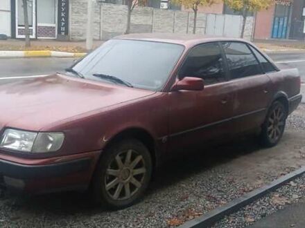 Красный Ауди 100, объемом двигателя 2 л и пробегом 390 тыс. км за 3000 $, фото 1 на Automoto.ua