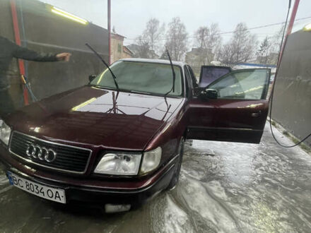 Красный Ауди 100, объемом двигателя 2.31 л и пробегом 328 тыс. км за 1300 $, фото 1 на Automoto.ua