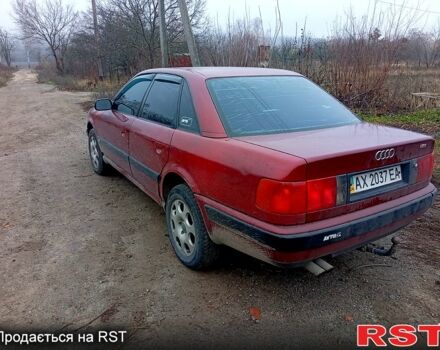 Красный Ауди 100, объемом двигателя 2.8 л и пробегом 320 тыс. км за 2500 $, фото 1 на Automoto.ua