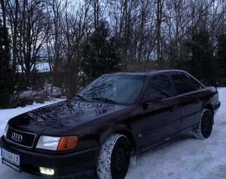 Красный Ауди 100, объемом двигателя 1.98 л и пробегом 460 тыс. км за 3000 $, фото 1 на Automoto.ua